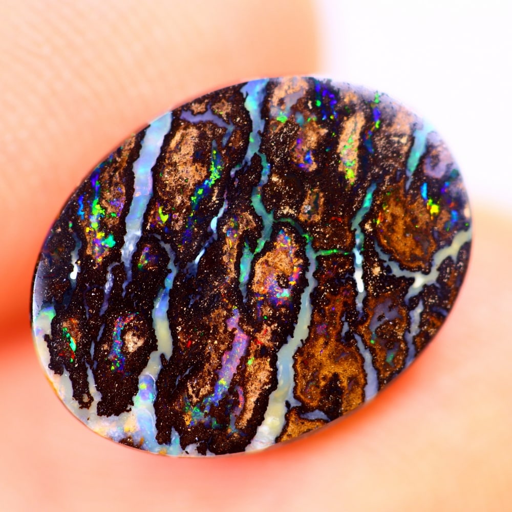 3.37Ct Boulder Opal Polished - Australian Opal - Oval Cabochon: Ksmith Jewels Global Welcome to our auction house, today auction brought to you by Ksmith Jewels Global based in Penang, Malaysia specialize in all kinds of opal and color gemstone both in manufacturi