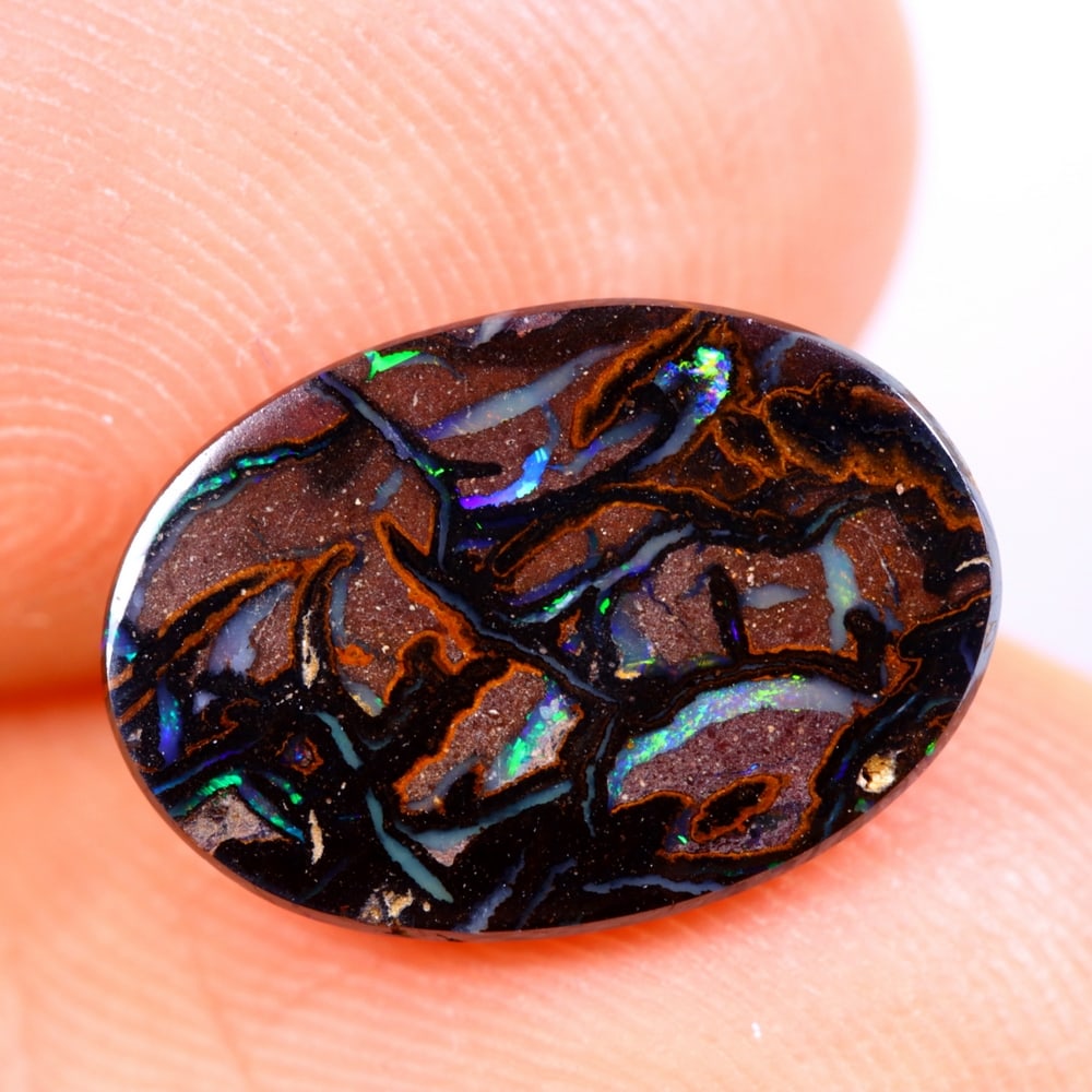 3.15Ct Koroit Matrix Boulder Opal Polished - Australian Opal - Oval Cabochon: Ksmith Jewels Global Welcome to our auction house, today auction brought to you by Ksmith Jewels Global based in Penang, Malaysia specialize in all kinds of opal and color gemstone both in manufacturi