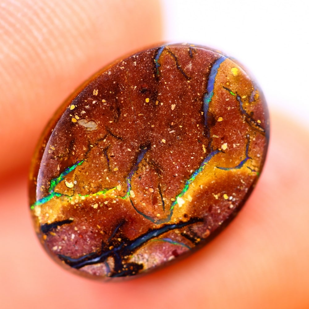 3.44Ct Boulder Opal Polished - Australian Opal - Oval Cabochon: Ksmith Jewels Global Welcome to our auction house, today auction brought to you by Ksmith Jewels Global based in Penang, Malaysia specialize in all kinds of opal and color gemstone both in manufacturi