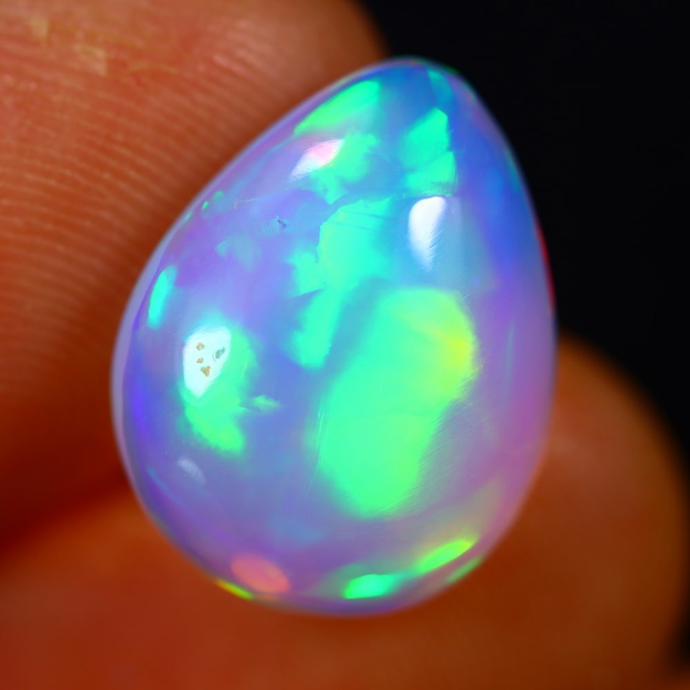 4.40Ct Welo Opal Polished - Ethiopian Opal - Pear Cabochon: Ksmith Jewels Global Welcome to our auction house, today auction brought to you by Ksmith Jewels Global based in Penang, Malaysia specialize in all kinds of opal and color gemstone both in manufacturi