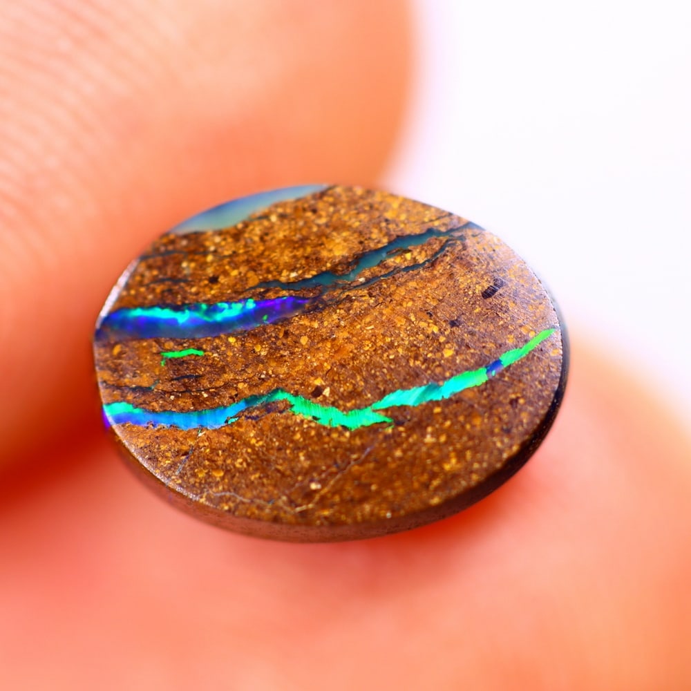 2.44Ct Matrix Boulder Opal Polished - Australian Opal - Oval Cabochon: Ksmith Jewels Global Welcome to our auction house, today auction brought to you by Ksmith Jewels Global based in Penang, Malaysia specialize in all kinds of opal and color gemstone both in manufacturi