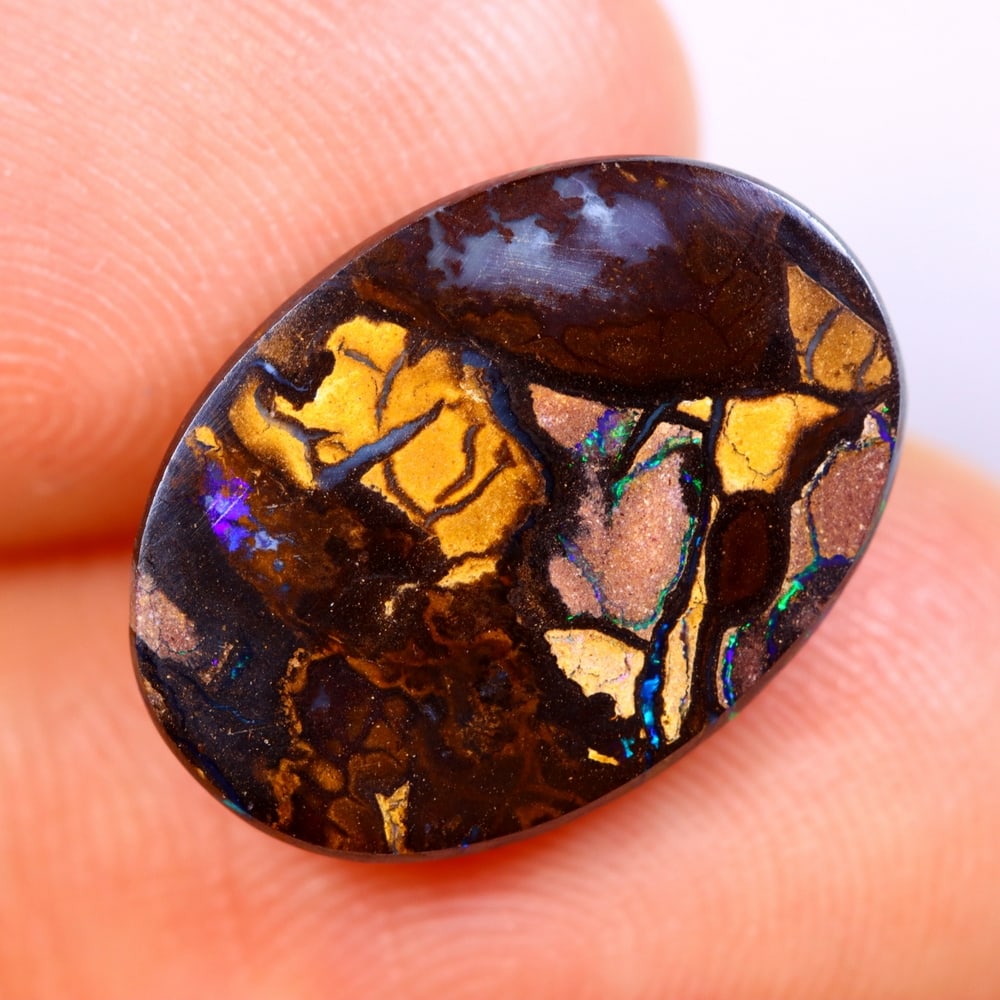 6.23Ct Koroit Boulder Opal Polished - Australian Opal - Oval Cabochon: Ksmith Jewels Global Welcome to our auction house, today auction brought to you by Ksmith Jewels Global based in Penang, Malaysia specialize in all kinds of opal and color gemstone both in manufacturi