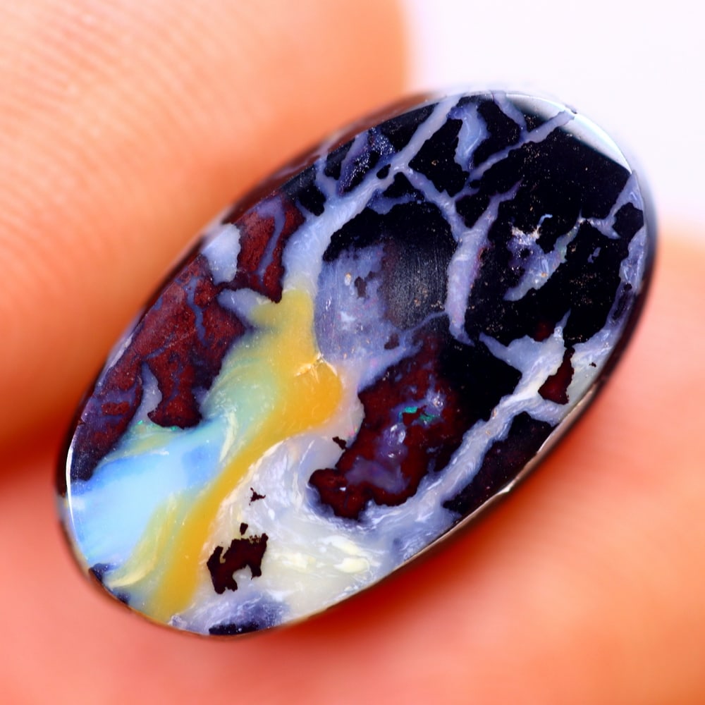 8.54Ct Boulder Opal Polished - Australian Opal - Oval Cabochon: Ksmith Jewels Global Welcome to our auction house, today auction brought to you by Ksmith Jewels Global based in Penang, Malaysia specialize in all kinds of opal and color gemstone both in manufacturi