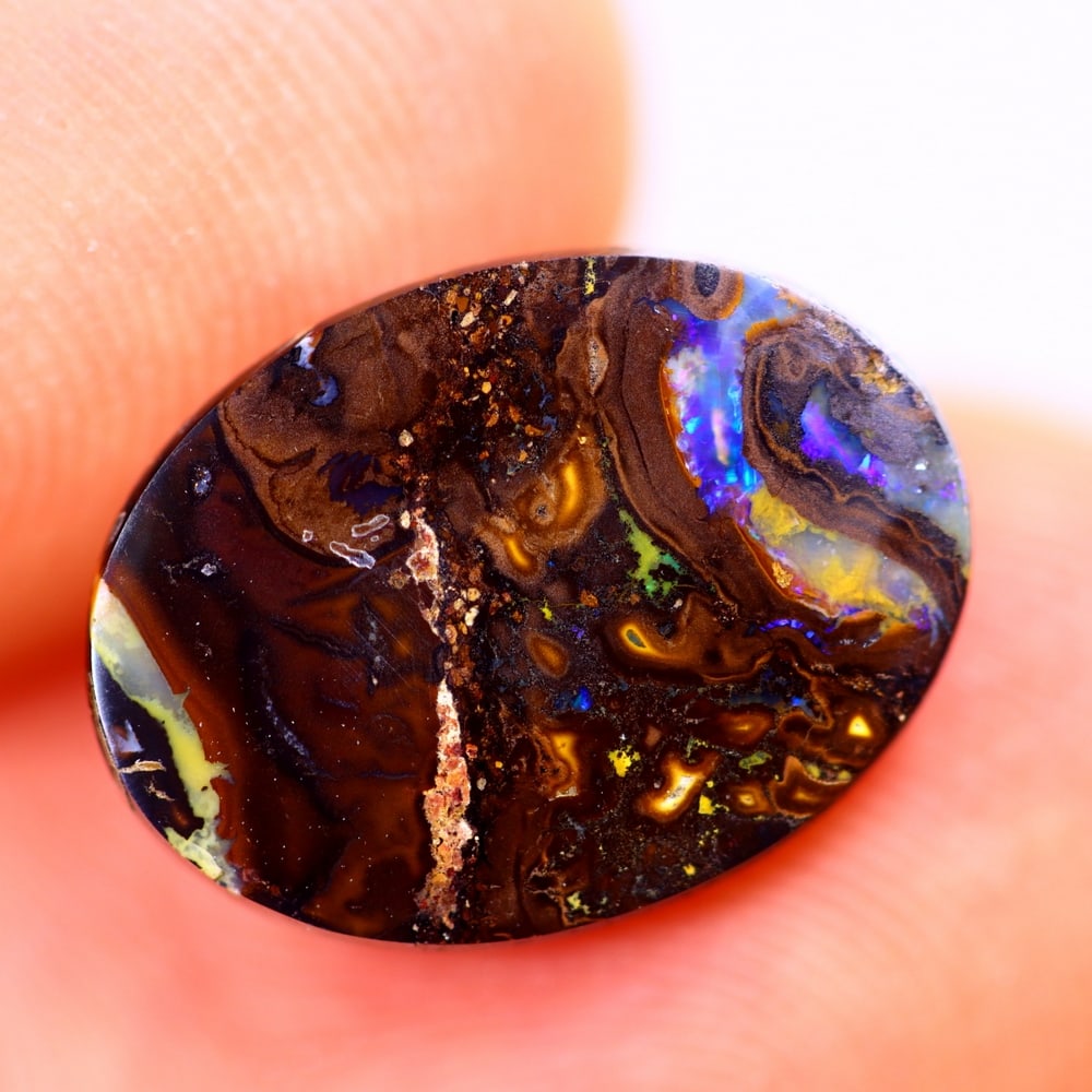 3.31Ct Koroit Boulder Opal Polished - Australian Opal - Oval Cabochon: Ksmith Jewels Global Welcome to our auction house, today auction brought to you by Ksmith Jewels Global based in Penang, Malaysia specialize in all kinds of opal and color gemstone both in manufacturi