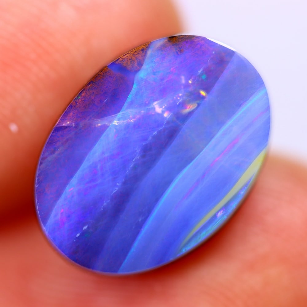 5.52Ct Winton Boulder Opal Polished - Australian Opal - Oval Cabochon: Ksmith Jewels Global Welcome to our auction house, today auction brought to you by Ksmith Jewels Global based in Penang, Malaysia specialize in all kinds of opal and color gemstone both in manufacturi