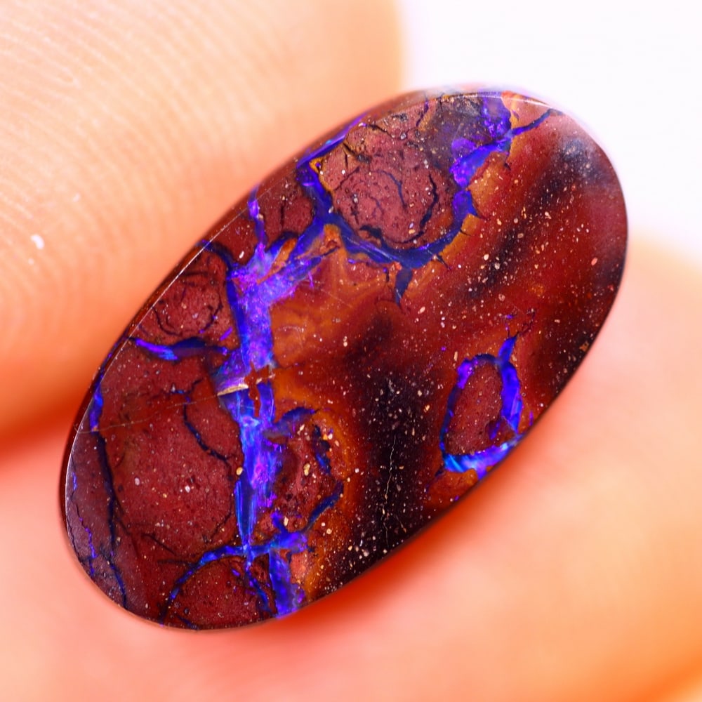 4.23Ct Boulder Opal Polished - Australian Opal - Oval Cabochon: Ksmith Jewels Global Welcome to our auction house, today auction brought to you by Ksmith Jewels Global based in Penang, Malaysia specialize in all kinds of opal and color gemstone both in manufacturi