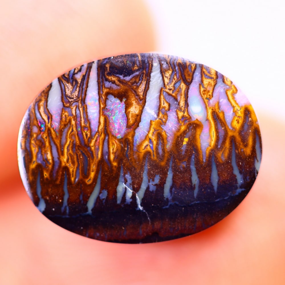 6.12Ct Koroit Boulder Opal Polished - Australian Opal - Oval Cabochon: Ksmith Jewels Global Welcome to our auction house, today auction brought to you by Ksmith Jewels Global based in Penang, Malaysia specialize in all kinds of opal and color gemstone both in manufacturi