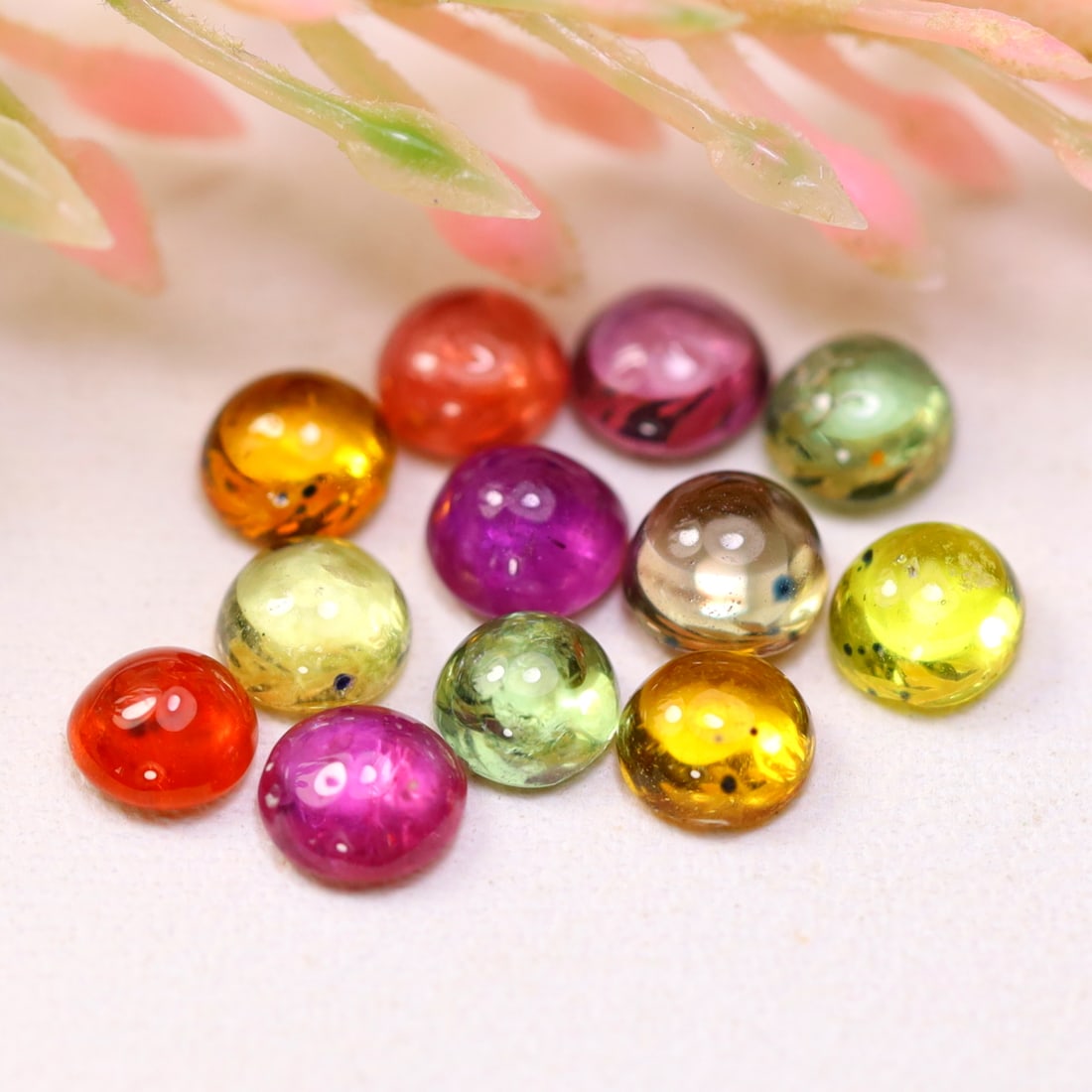 4.27Ct Natural Round Multi Color Sapphire Smooth Cabochon (OT5729): Ksmith Jewels Global Welcome to our auction house, today auction brought to you by Ksmith Jewels Global based in Penang, Malaysia specialize in all kinds of opal and color gemstone both in manufacturi