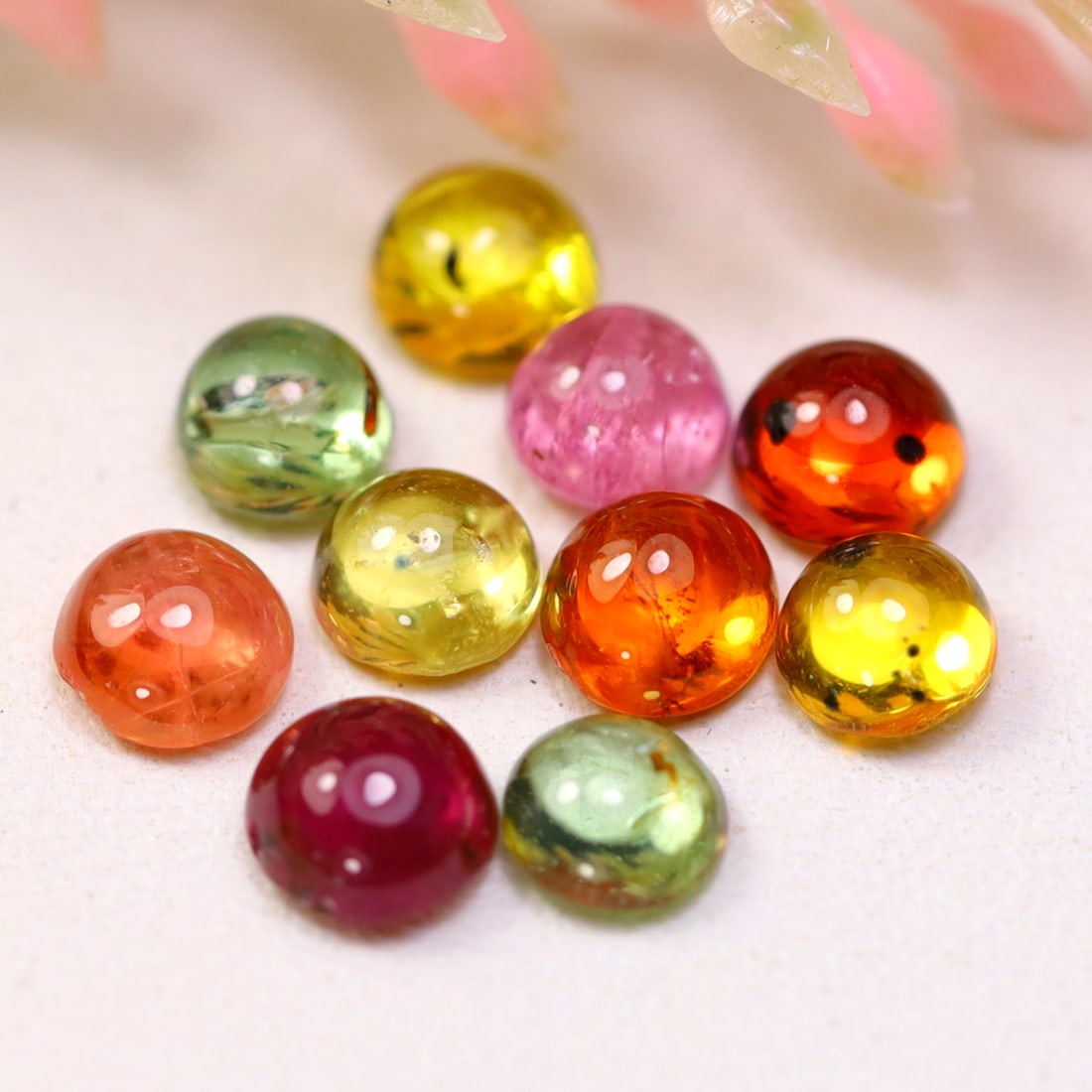 4.28Ct Natural Round Multi Color Sapphire Smooth Cabochon (OT5730): Ksmith Jewels Global Welcome to our auction house, today auction brought to you by Ksmith Jewels Global based in Penang, Malaysia specialize in all kinds of opal and color gemstone both in manufacturi