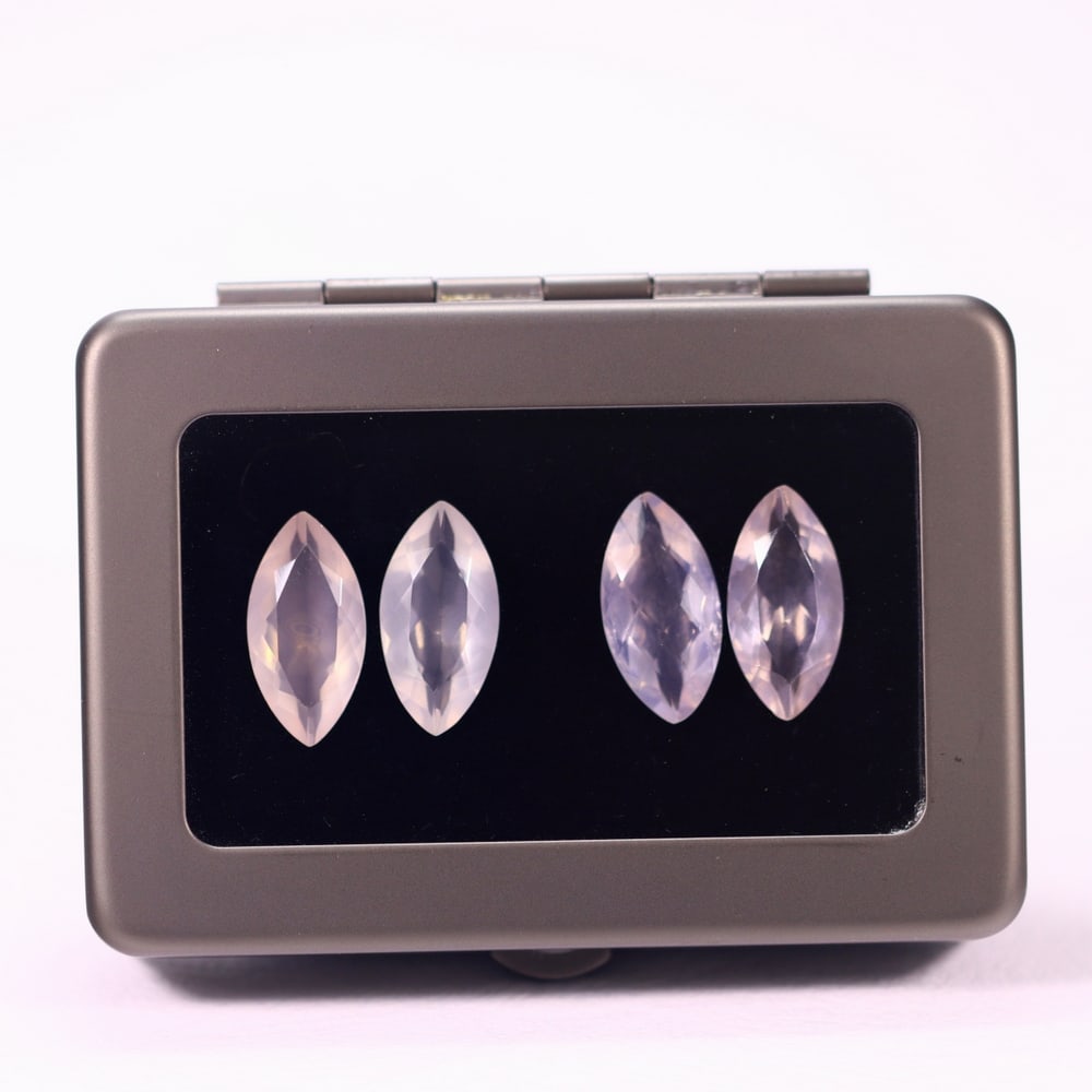 27.20Ct Rose Quartz Set - Polished Faceted (1 of 2)