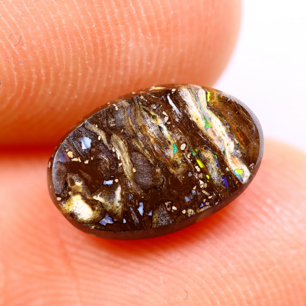 1.83Ct Koroit Boulder Opal Polished - Australian Opal - Oval Cabochon: Ksmith Jewels Global Welcome to our auction house, today auction brought to you by Ksmith Jewels Global based in Penang, Malaysia specialize in all kinds of opal and color gemstone both in manufacturi