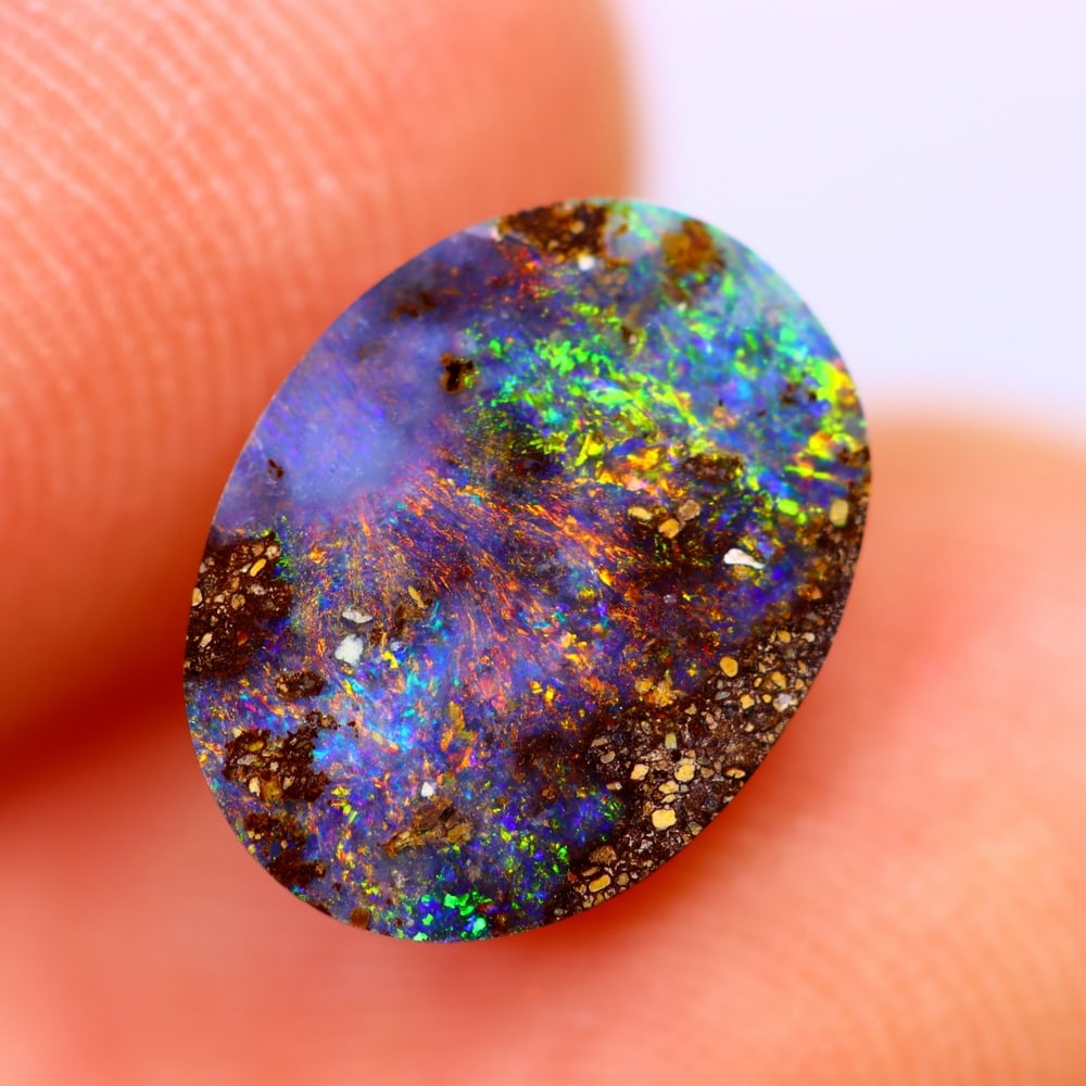1.80Ct Boulder Opal Polished - Australian Opal - Oval Cabochon: Ksmith Jewels Global Welcome to our auction house, today auction brought to you by Ksmith Jewels Global based in Penang, Malaysia specialize in all kinds of opal and color gemstone both in manufacturi