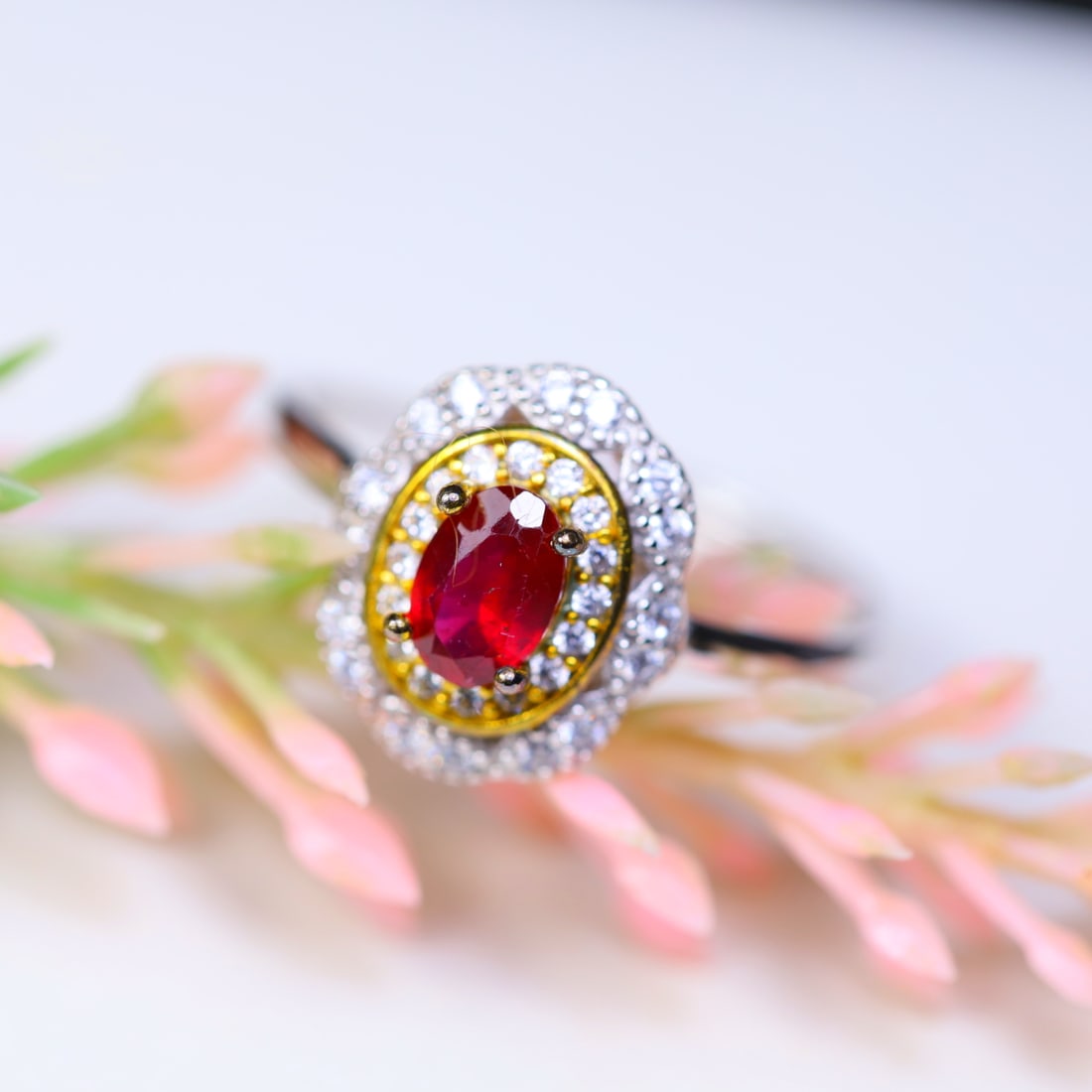 9.64Ct Natural Ruby Ring 925 Sterling Silver OT6593 (1 of 2)