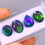 8.16Ct Welo Black Opal Polished - Ethiopian Opal - Faceted Set