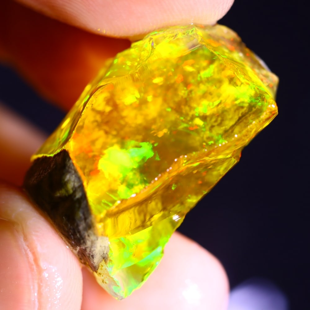 31Ct Crystal Opal Specimen - Ethiopian Opal - Crystal Raw Rough (1 of 6)