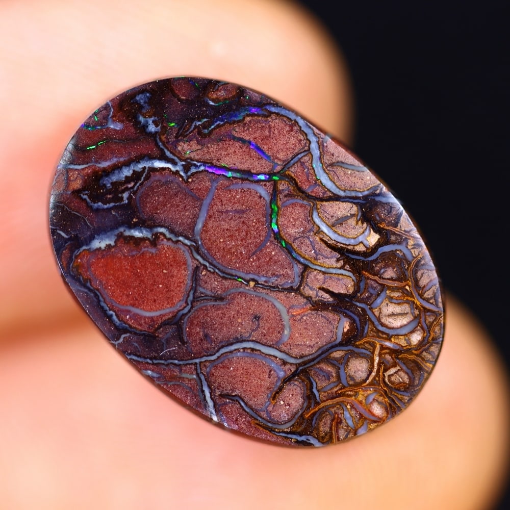 9.96Ct Koroit Boulder Opal Polished - Australian Opal - Oval Cabochon: Ksmith Jewels Global Welcome to our auction house, today auction brought to you by Ksmith Jewels Global based in Penang, Malaysia specialize in all kinds of opal and color gemstone both in manufacturi