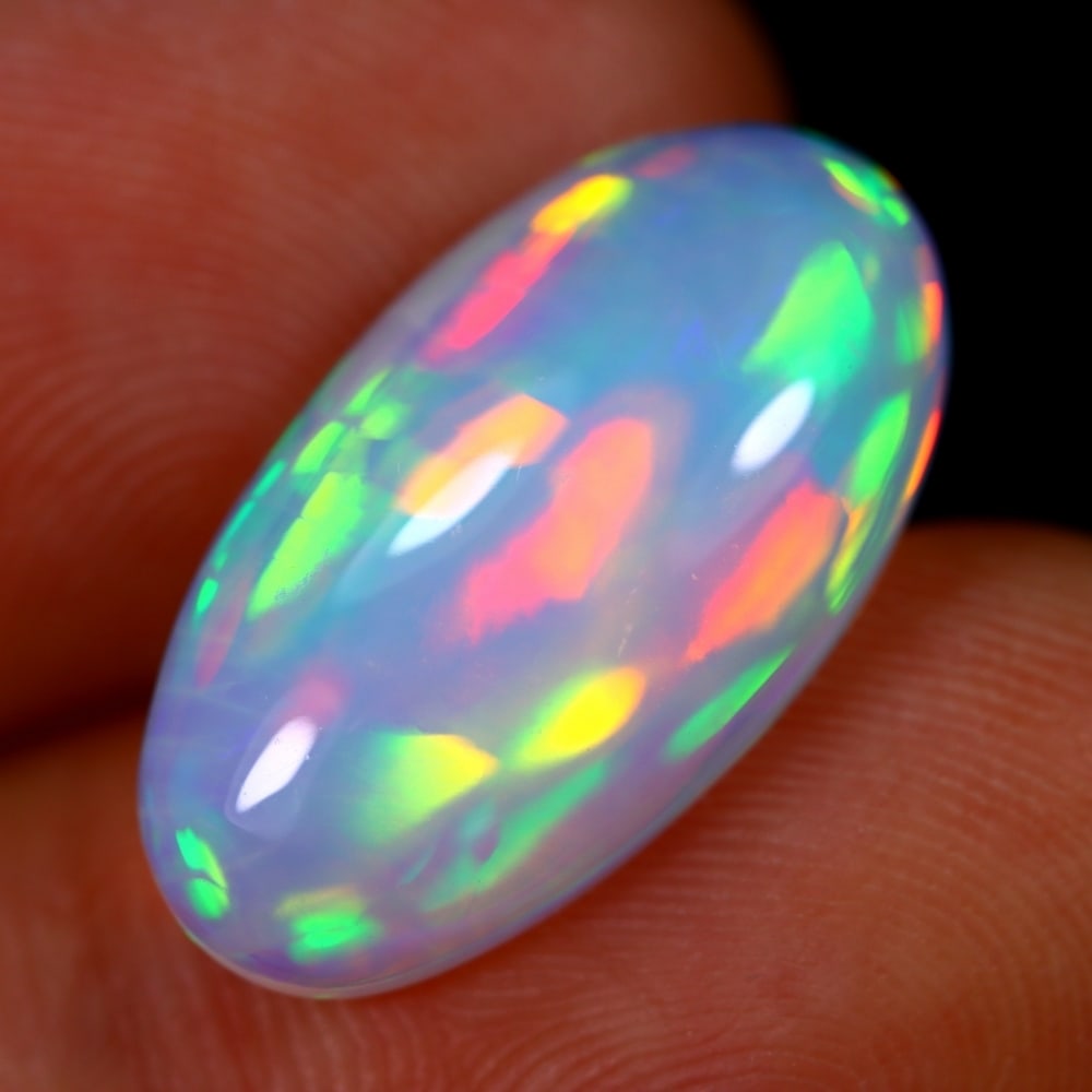 5.79Ct Welo Opal Polished - Ethiopian Opal - Oval Cabochon: Ksmith Jewels Global Welcome to our auction house, today auction brought to you by Ksmith Jewels Global based in Penang, Malaysia specialize in all kinds of opal and color gemstone both in manufacturi