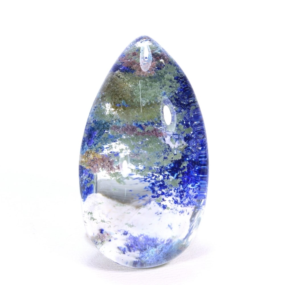 41.03Ct Lodolite Quartz Polished - Pear Cabochon: Ksmith Jewels Global Welcome to our auction house, today auction brought to you by Ksmith Jewels Global based in Penang, Malaysia specialize in all kinds of opal and color gemstone both in manufacturi