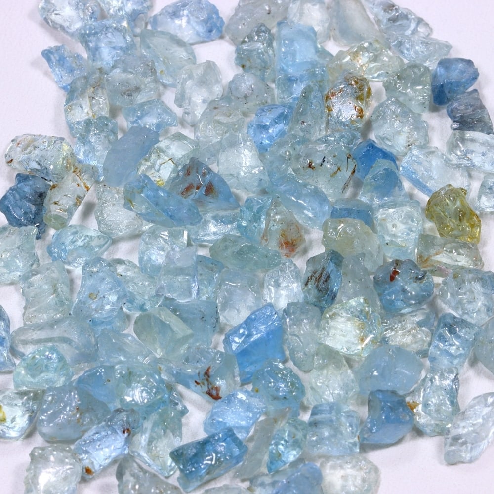 106Ct Group of Aquamarine Rough - Freeform Rough (1 of 2)