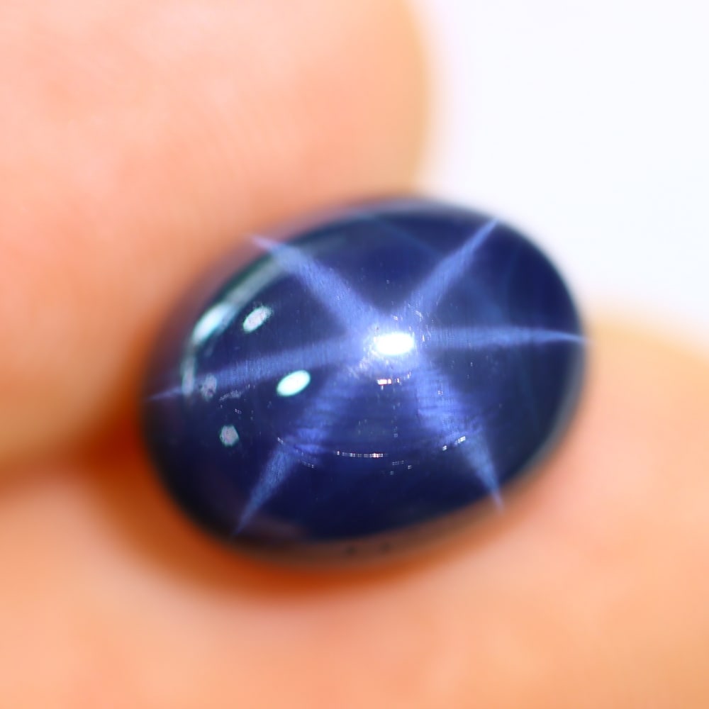 6.47Ct 6 Rays Blue Star Sapphire - Polished Cabochon: Ksmith Jewels Global Welcome to our auction house, today auction brought to you by Ksmith Jewels Global based in Penang, Malaysia specialize in all kinds of opal and color gemstone both in manufacturi