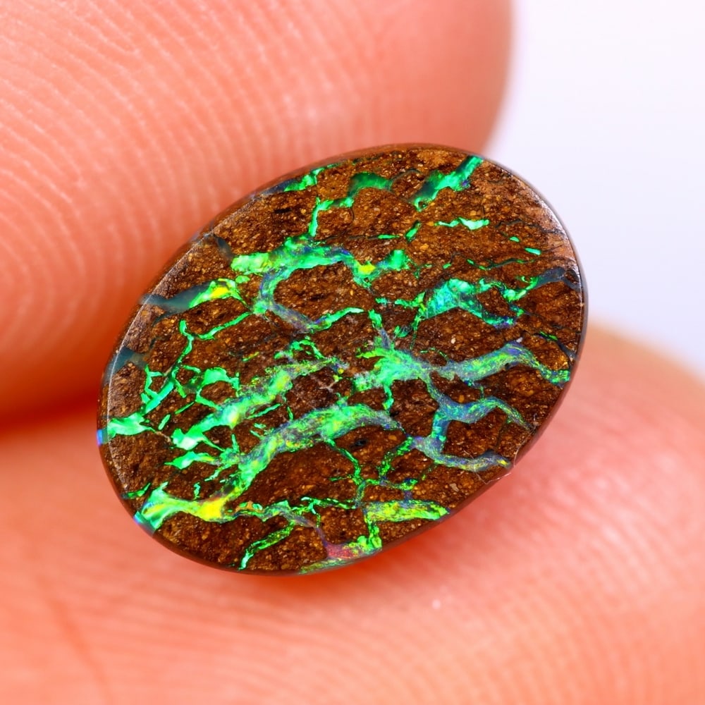 2.46Ct Koroit Matrix Boulder Opal Polished - Australian Opal - Oval Cabochon: Ksmith Jewels Global Welcome to our auction house, today auction brought to you by Ksmith Jewels Global based in Penang, Malaysia specialize in all kinds of opal and color gemstone both in manufacturi