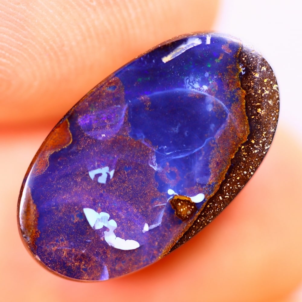 7.46Ct Boulder Opal Polished - Australian Opal - Oval Cabochon: Ksmith Jewels Global Welcome to our auction house, today auction brought to you by Ksmith Jewels Global based in Penang, Malaysia specialize in all kinds of opal and color gemstone both in manufacturi