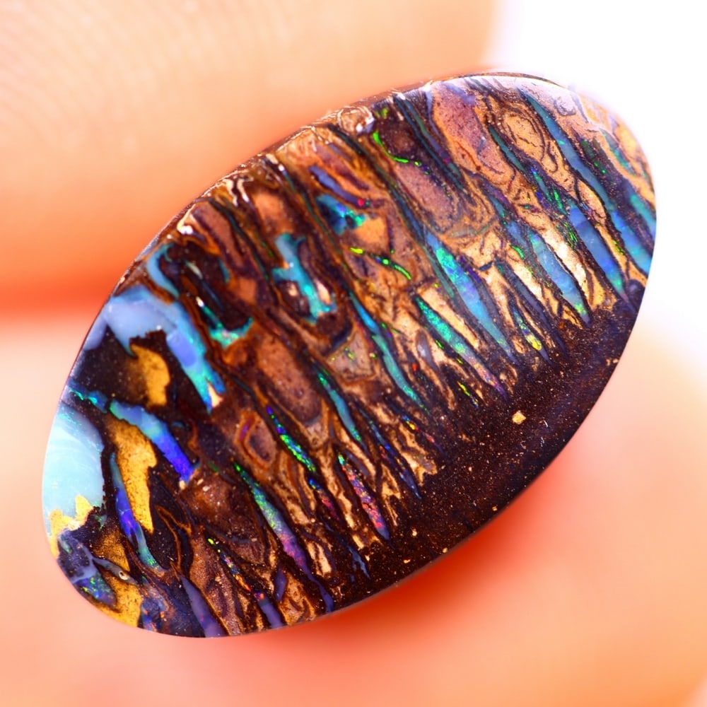 8.64Ct Boulder Opal Polished - Australian Opal - Oval Cabochon: Ksmith Jewels Global Welcome to our auction house, today auction brought to you by Ksmith Jewels Global based in Penang, Malaysia specialize in all kinds of opal and color gemstone both in manufacturi