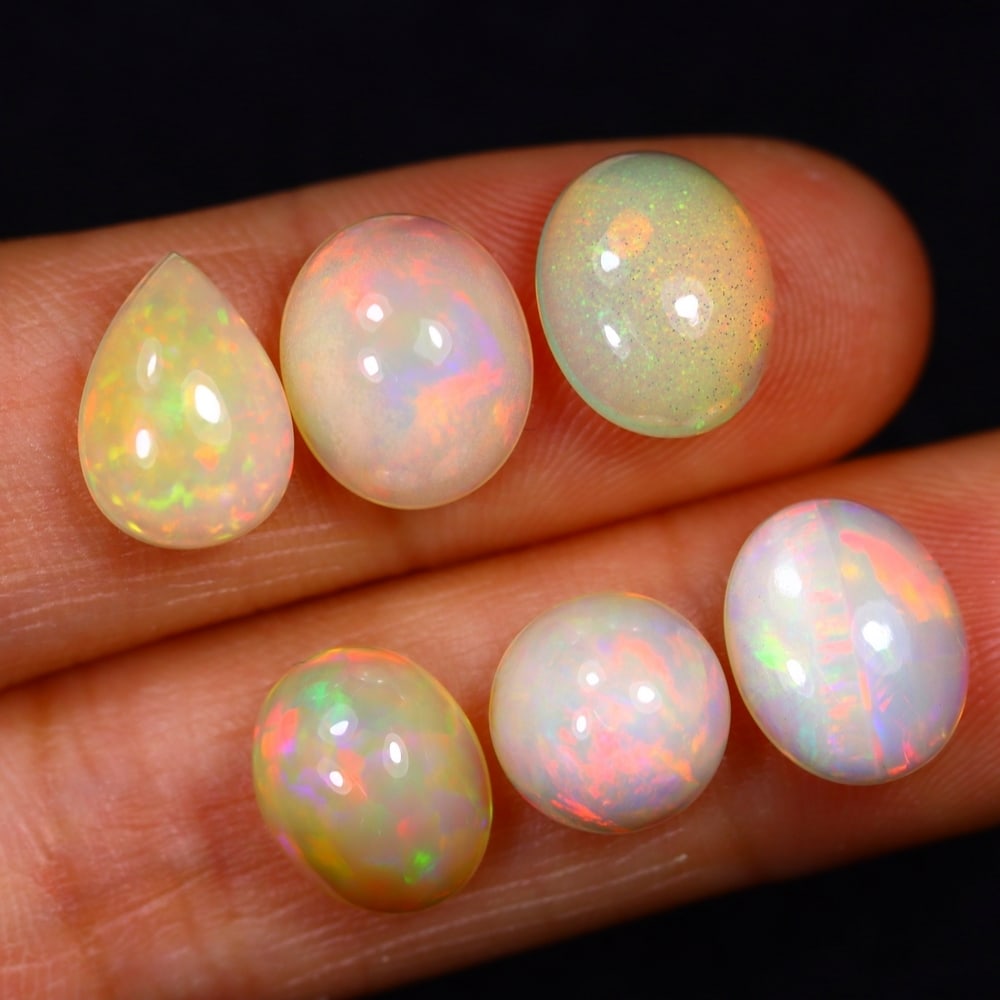 12.53Ct Group of 6 Welo Opal Polished - Ethiopian Opal: Ksmith Jewels Global Welcome to our auction house, today auction brought to you by Ksmith Jewels Global based in Penang, Malaysia specialize in all kinds of opal and color gemstone both in manufacturi