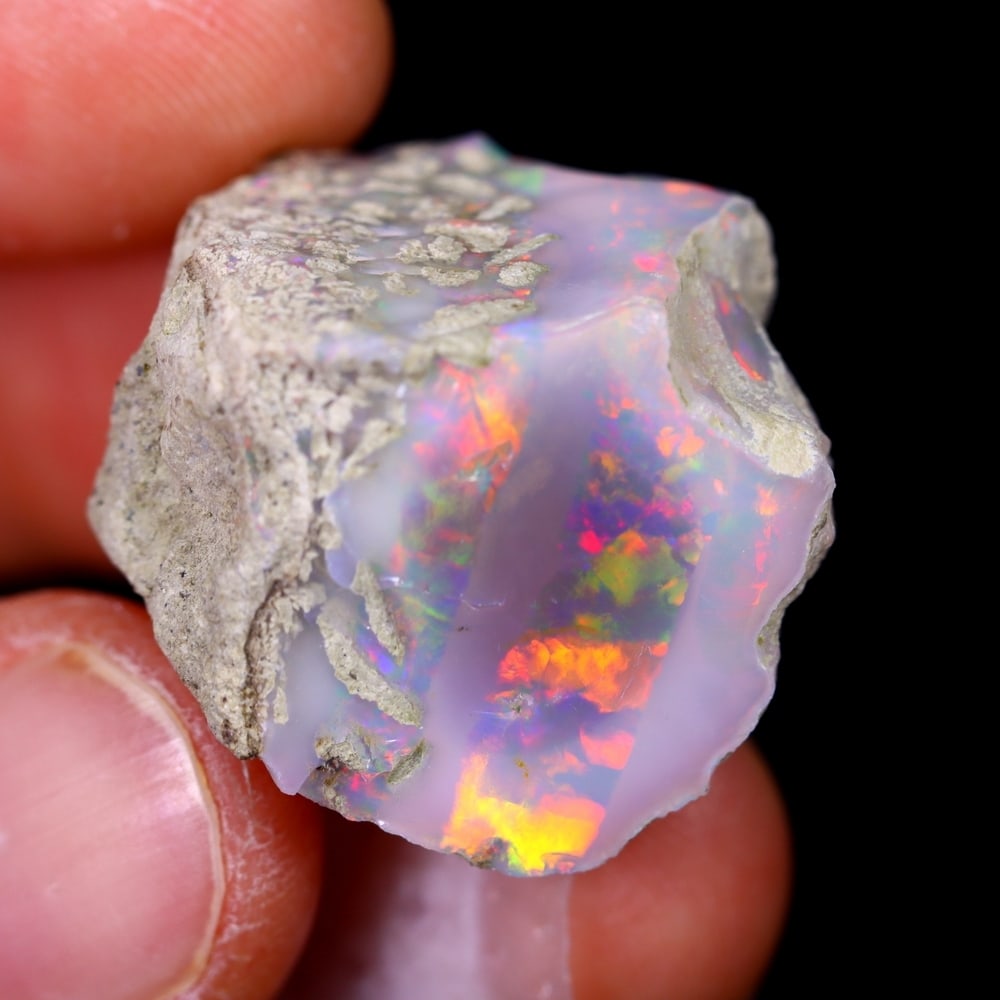 45Ct Rough Opal Specimen - Ethiopian Opal - Mineral Rough: Ksmith Jewels Global Welcome to our auction house, today auction brought to you by Ksmith Jewels Global based in Penang, Malaysia specialize in all kinds of opal and color gemstone both in manufacturi