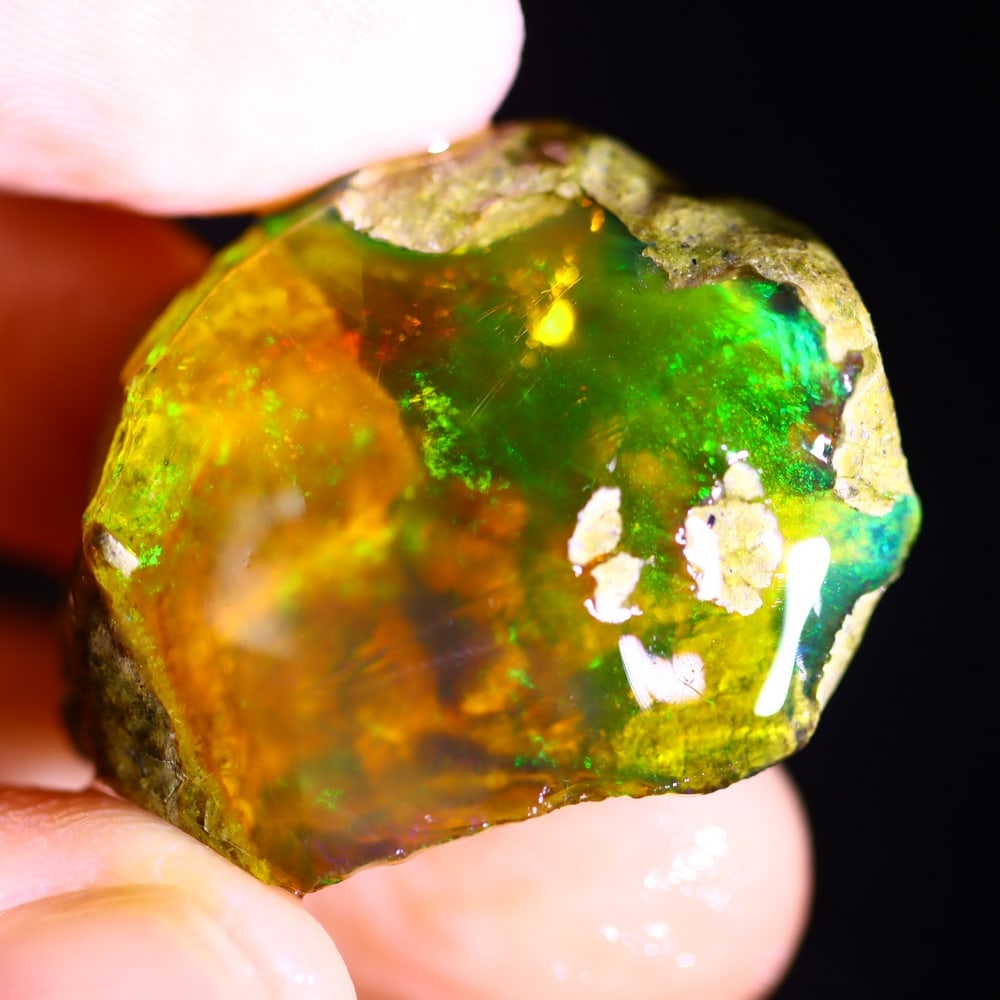 43Ct Crystal Opal Specimen - Ethiopian Opal - Crystal Raw Rough (1 of 6)