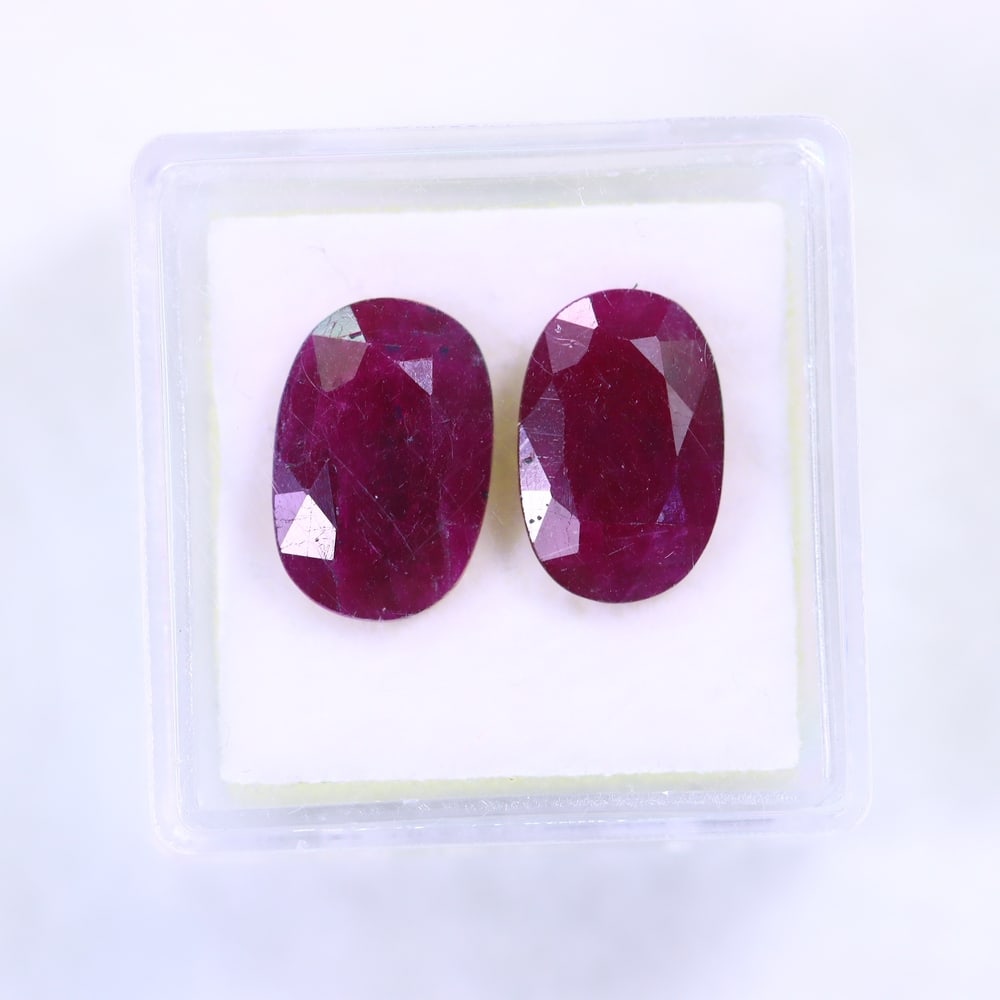 8.28Ct Ruby Set - Polished Faceted: Ksmith Jewels Global Welcome to our auction house, today auction brought to you by Ksmith Jewels Global based in Penang, Malaysia specialize in all kinds of opal and color gemstone both in manufacturi