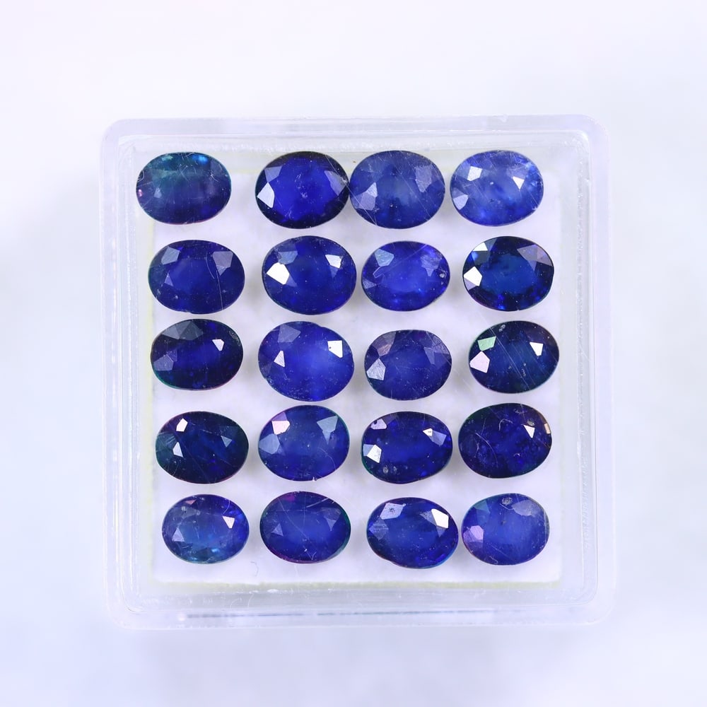 9.13Ct Blue Sapphire Set - Polished Faceted: Ksmith Jewels Global Welcome to our auction house, today auction brought to you by Ksmith Jewels Global based in Penang, Malaysia specialize in all kinds of opal and color gemstone both in manufacturi