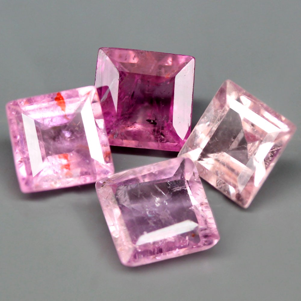 Tourmaline 1.26Ct Square Cut Natural Mozambique Pink Tourmaline OT6597: Ksmith Jewels Global Welcome to our auction house, today auction brought to you by Ksmith Jewels Global based in Penang, Malaysia specialize in all kinds of opal and color gemstone both in manufacturi