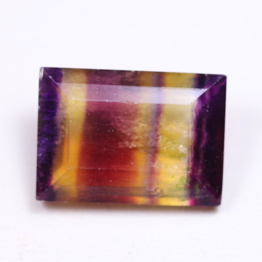 Fluorite 8.44Ct Natural Rectangle Fluorite Faceted Gemstone OT6895: Ksmith Jewels Global Welcome to our auction house, today auction brought to you by Ksmith Jewels Global based in Penang, Malaysia specialize in all kinds of opal and color gemstone both in manufacturi