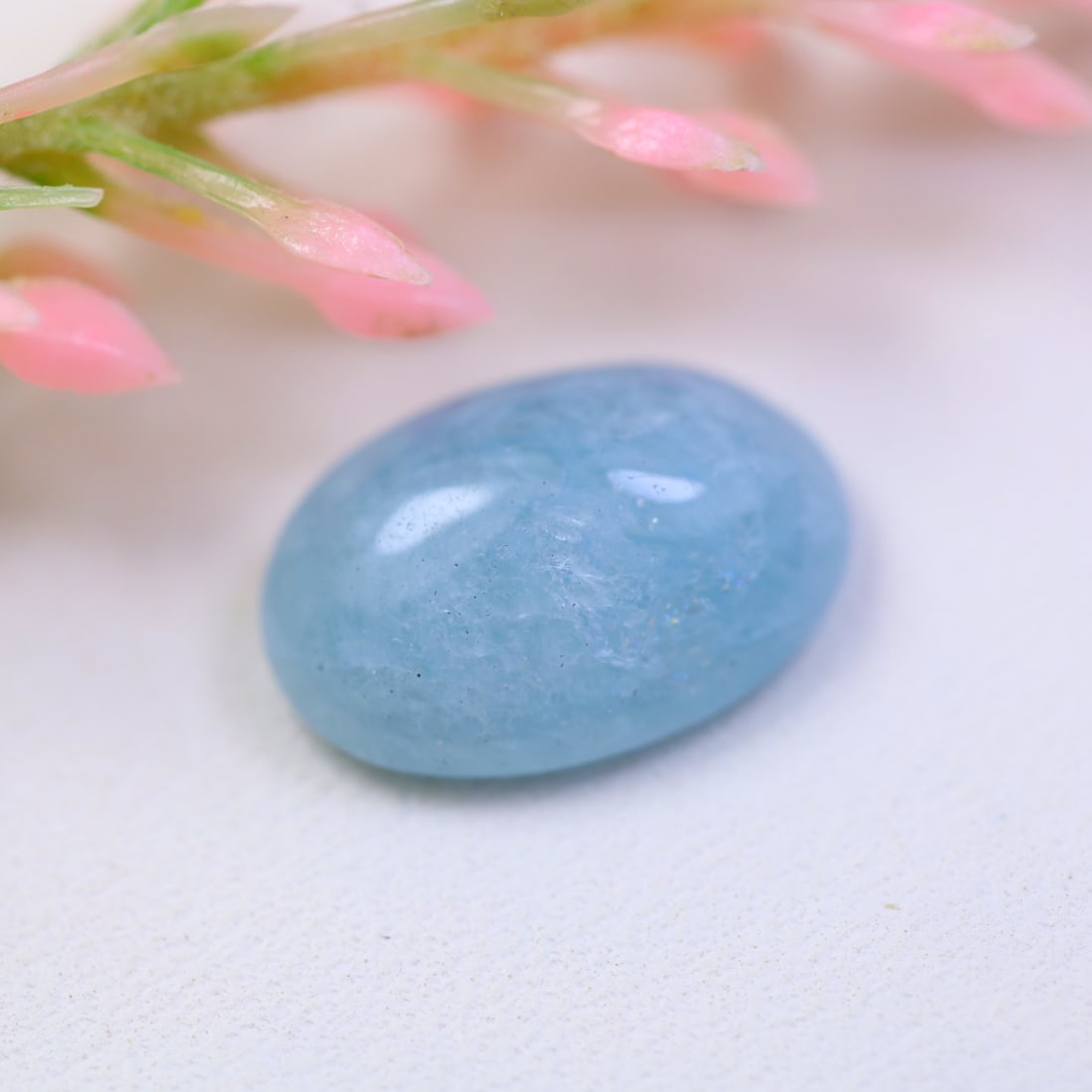 Aquamarine 5.55Ct Natural Blue Aquamarine Smooth Cabochon (OT6662): Ksmith Jewels Global Welcome to our auction house, today auction brought to you by Ksmith Jewels Global based in Penang, Malaysia specialize in all kinds of opal and color gemstone both in manufacturi