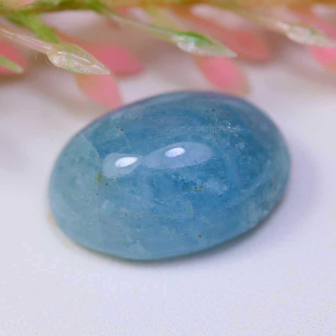 Aquamarine 9.85Ct Natural Blue Aquamarine Smooth Cabochon (OT6626): Ksmith Jewels Global Welcome to our auction house, today auction brought to you by Ksmith Jewels Global based in Penang, Malaysia specialize in all kinds of opal and color gemstone both in manufacturi
