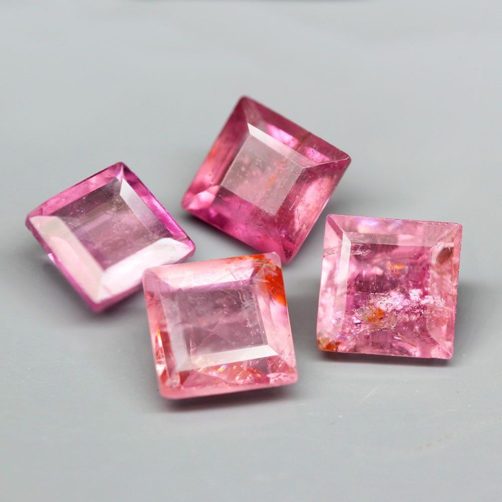 Tourmaline 1.26Ct Square Cut Natural Mozambique Pink Tourmaline OT6599: Ksmith Jewels Global Welcome to our auction house, today auction brought to you by Ksmith Jewels Global based in Penang, Malaysia specialize in all kinds of opal and color gemstone both in manufacturi