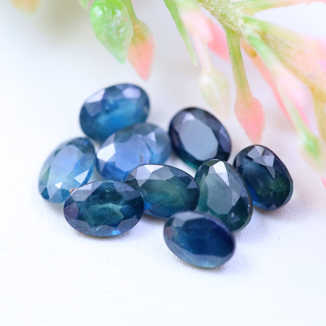 5.10Ct Natural Wholesale Blue Sapphire Lot - Madagascar Gemstone - Oval Faceted (1 of 2)