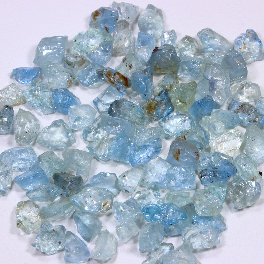 90Ct Group of Aquamarine Rough - Freeform Rough (1 of 2)