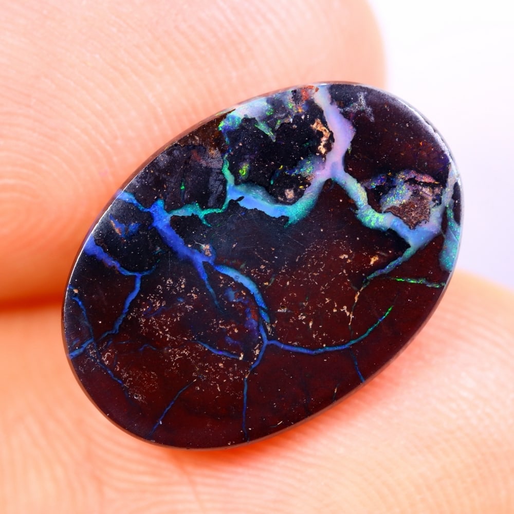 4.13Ct Koroit Boulder Opal Polished - Australian Opal - Oval Cabochon: Ksmith Jewels Global Welcome to our auction house, today auction brought to you by Ksmith Jewels Global based in Penang, Malaysia specialize in all kinds of opal and color gemstone both in manufacturi