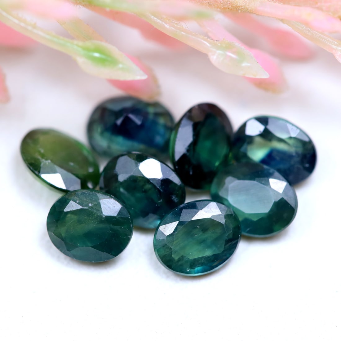 3.68Ct Natural Wholesale Greenish Blue Sapphire Lot - Madagascar Gemstone - Oval Faceted OT6884: Ksmith Jewels Global Welcome to our auction house, today auction brought to you by Ksmith Jewels Global based in Penang, Malaysia specialize in all kinds of opal and color gemstone both in manufacturi