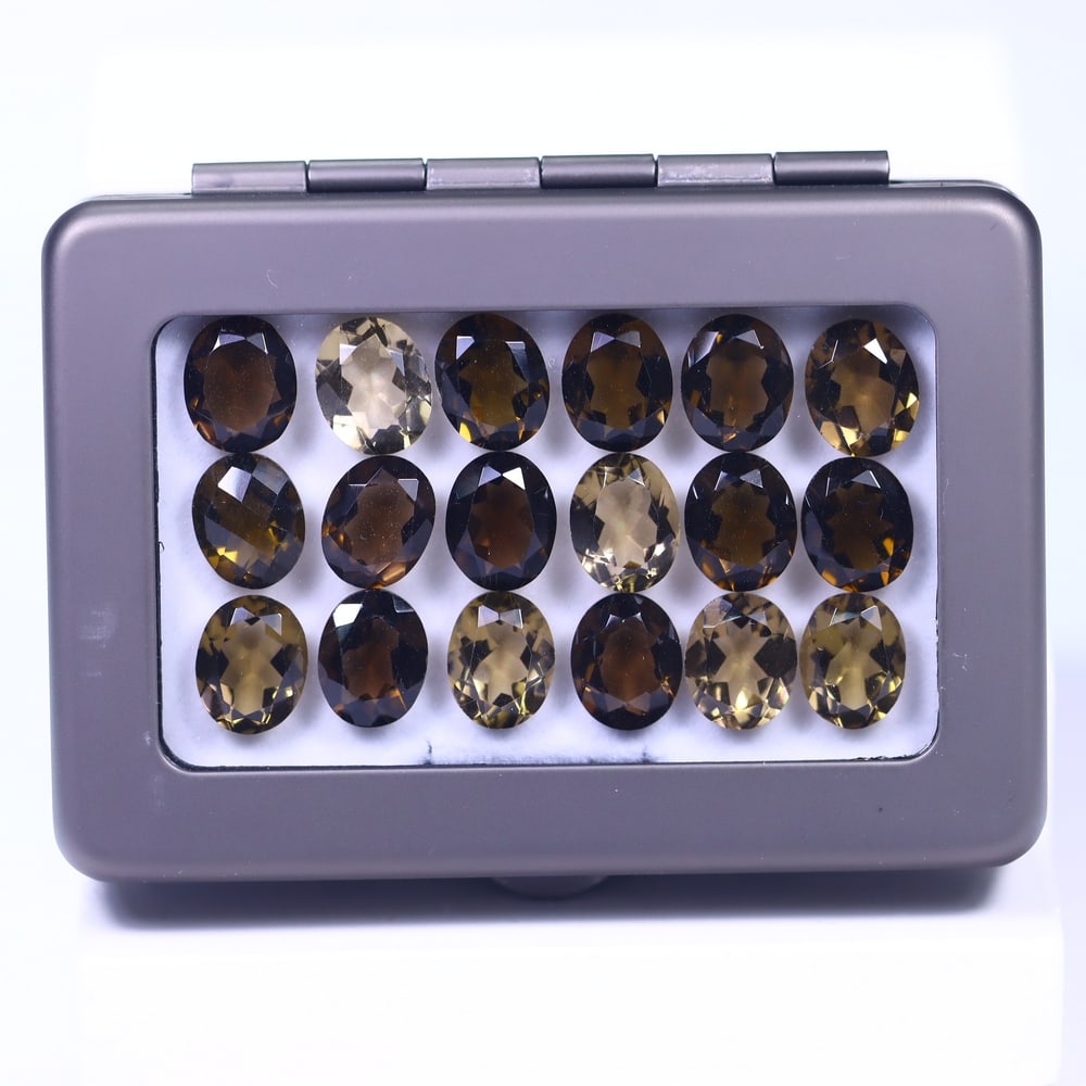 60.13Ct Smoky Quartz Set - Polished Faceted: Ksmith Jewels Global Welcome to our auction house, today auction brought to you by Ksmith Jewels Global based in Penang, Malaysia specialize in all kinds of opal and color gemstone both in manufacturi