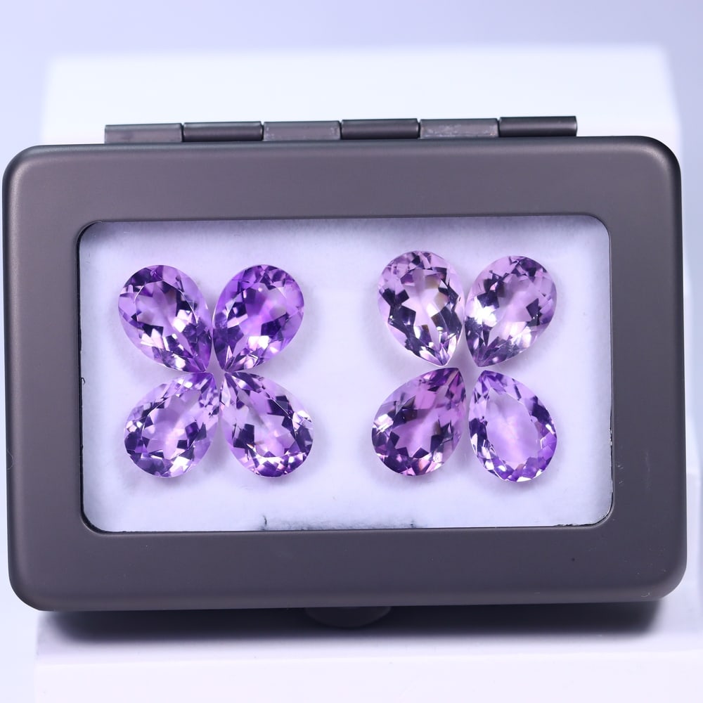 38.86Ct Amethyst Set - Polished Faceted: Ksmith Jewels Global Welcome to our auction house, today auction brought to you by Ksmith Jewels Global based in Penang, Malaysia specialize in all kinds of opal and color gemstone both in manufacturi