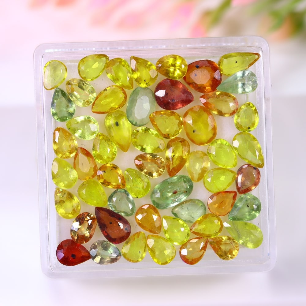 9.53Ct Fancy Sapphire Calibrated Set - Polished Faceted: Ksmith Jewels Global Welcome to our auction house, today auction brought to you by Ksmith Jewels Global based in Penang, Malaysia specialize in all kinds of opal and color gemstone both in manufacturi