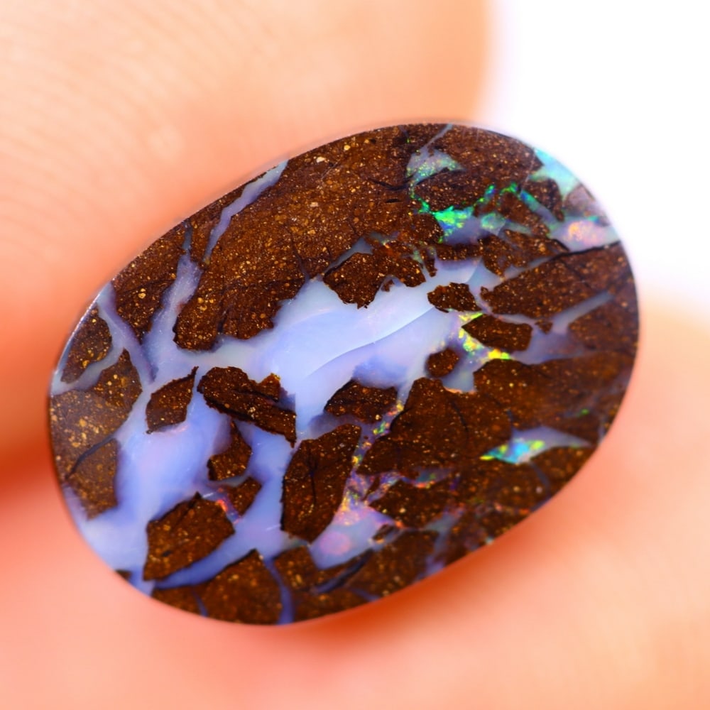 4.45Ct Koroit Boulder Opal Polished - Australian Opal - Oval Cabochon: Ksmith Jewels Global Welcome to our auction house, today auction brought to you by Ksmith Jewels Global based in Penang, Malaysia specialize in all kinds of opal and color gemstone both in manufacturi