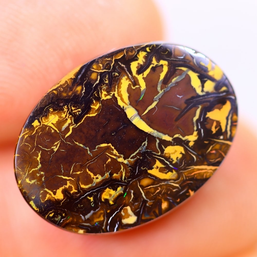 8.20Ct Koroit Boulder Opal Polished - Australian Opal - Oval Cabochon: Ksmith Jewels Global Welcome to our auction house, today auction brought to you by Ksmith Jewels Global based in Penang, Malaysia specialize in all kinds of opal and color gemstone both in manufacturi