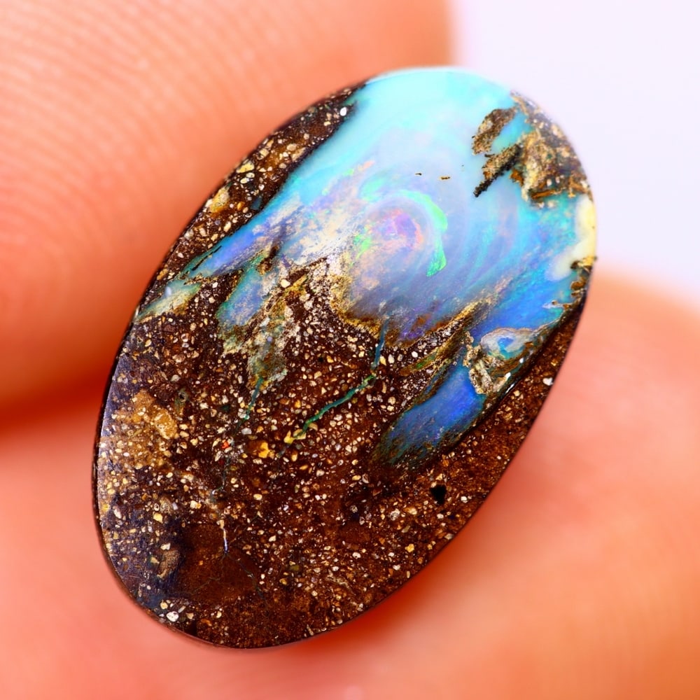 5.17Ct Boulder Opal Polished - Australian Opal - Oval Cabochon: Ksmith Jewels Global Welcome to our auction house, today auction brought to you by Ksmith Jewels Global based in Penang, Malaysia specialize in all kinds of opal and color gemstone both in manufacturi