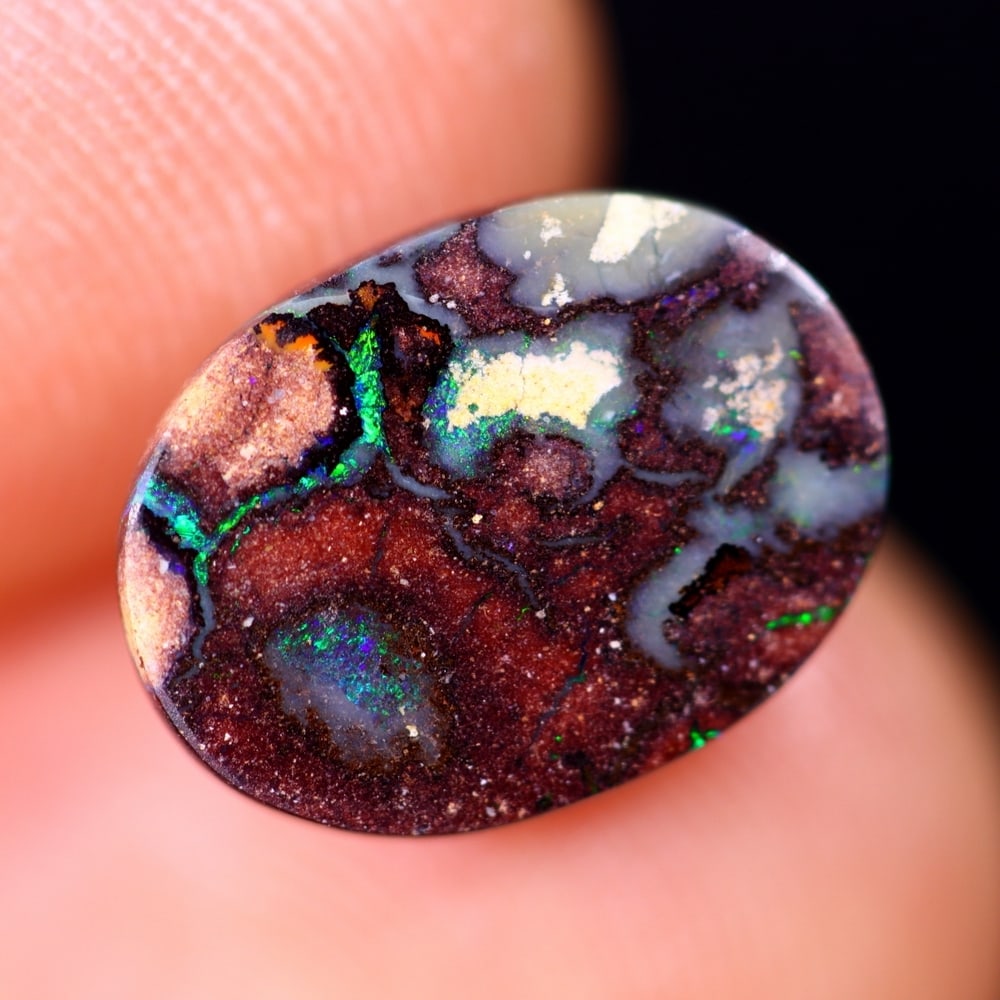 2.76Ct Koroit Boulder Opal Polished - Australian Opal - Oval Cabochon: Ksmith Jewels Global Welcome to our auction house, today auction brought to you by Ksmith Jewels Global based in Penang, Malaysia specialize in all kinds of opal and color gemstone both in manufacturi