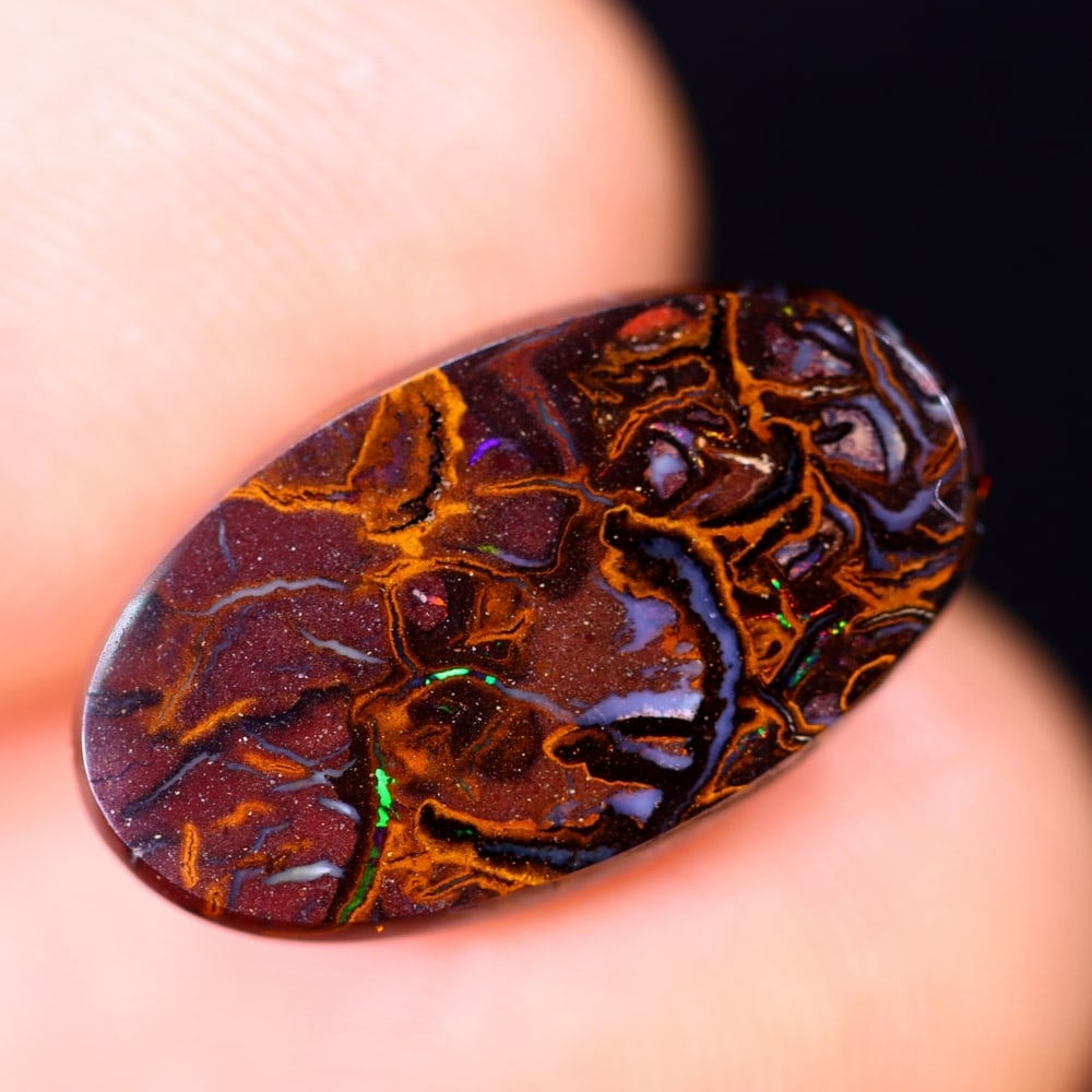 6.08Ct Koroit Boulder Opal Polished - Australian Opal - Oval Cabochon: Ksmith Jewels Global Welcome to our auction house, today auction brought to you by Ksmith Jewels Global based in Penang, Malaysia specialize in all kinds of opal and color gemstone both in manufacturi