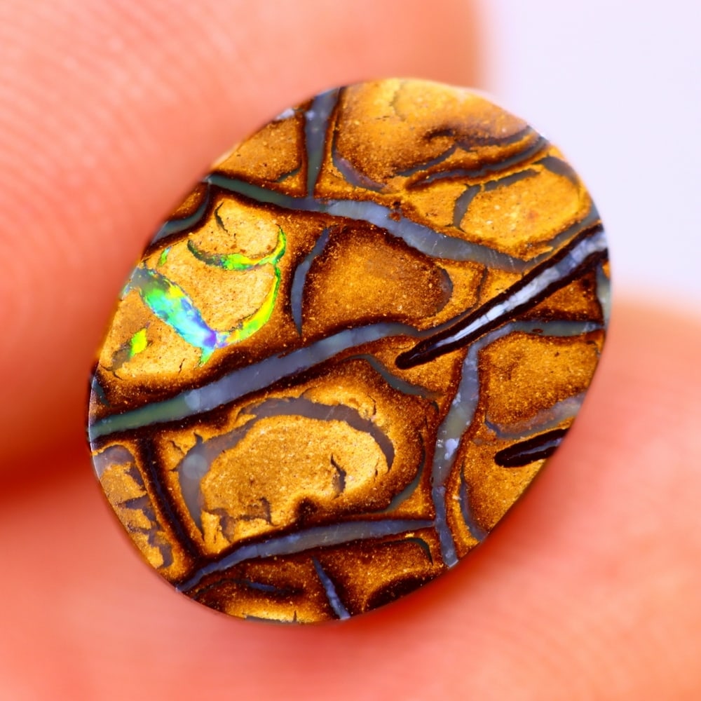 3.23Ct Boulder Opal Polished - Australian Opal - Oval Cabochon: Ksmith Jewels Global Welcome to our auction house, today auction brought to you by Ksmith Jewels Global based in Penang, Malaysia specialize in all kinds of opal and color gemstone both in manufacturi
